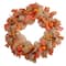 30" Pumpkin & Decorative Bows Fall Wreath